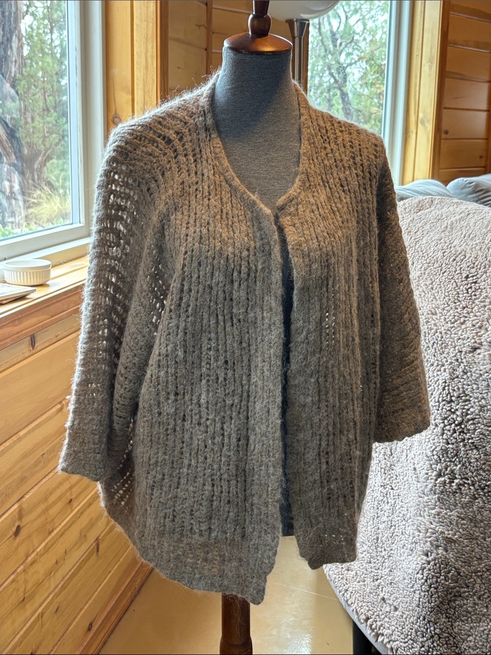 Cozy Open-Front Women’s Cardigan - Gray